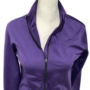 Nike Pro Dri-Fit Women's Deep Purple Zipper Jacket EXCELLENT CONDITION Size L